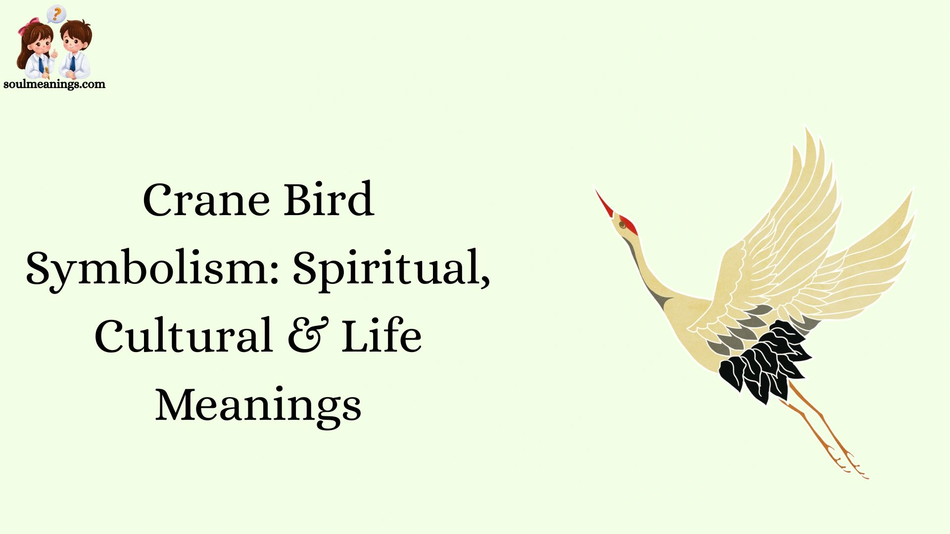 Crane Bird Symbolism: Spiritual, Cultural & Life Meanings