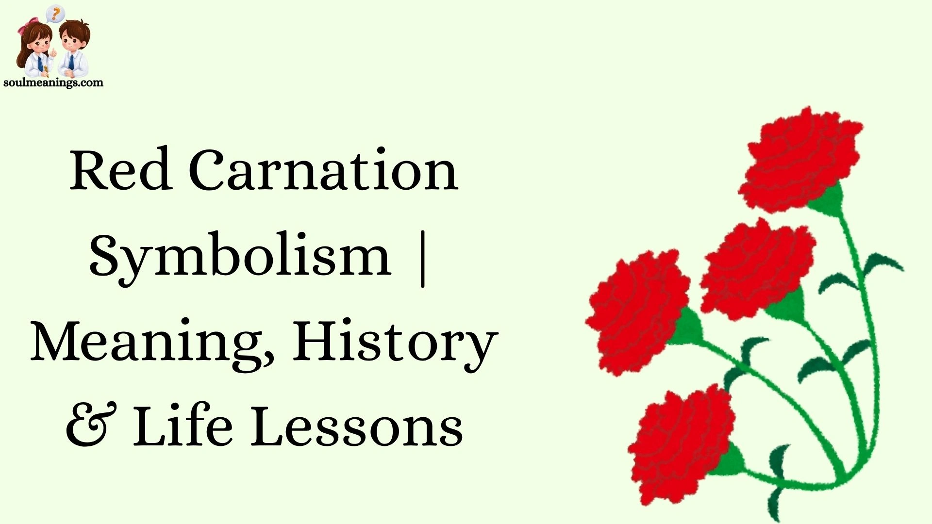 Red Carnation Symbolism | Meaning, History & Life Lessons