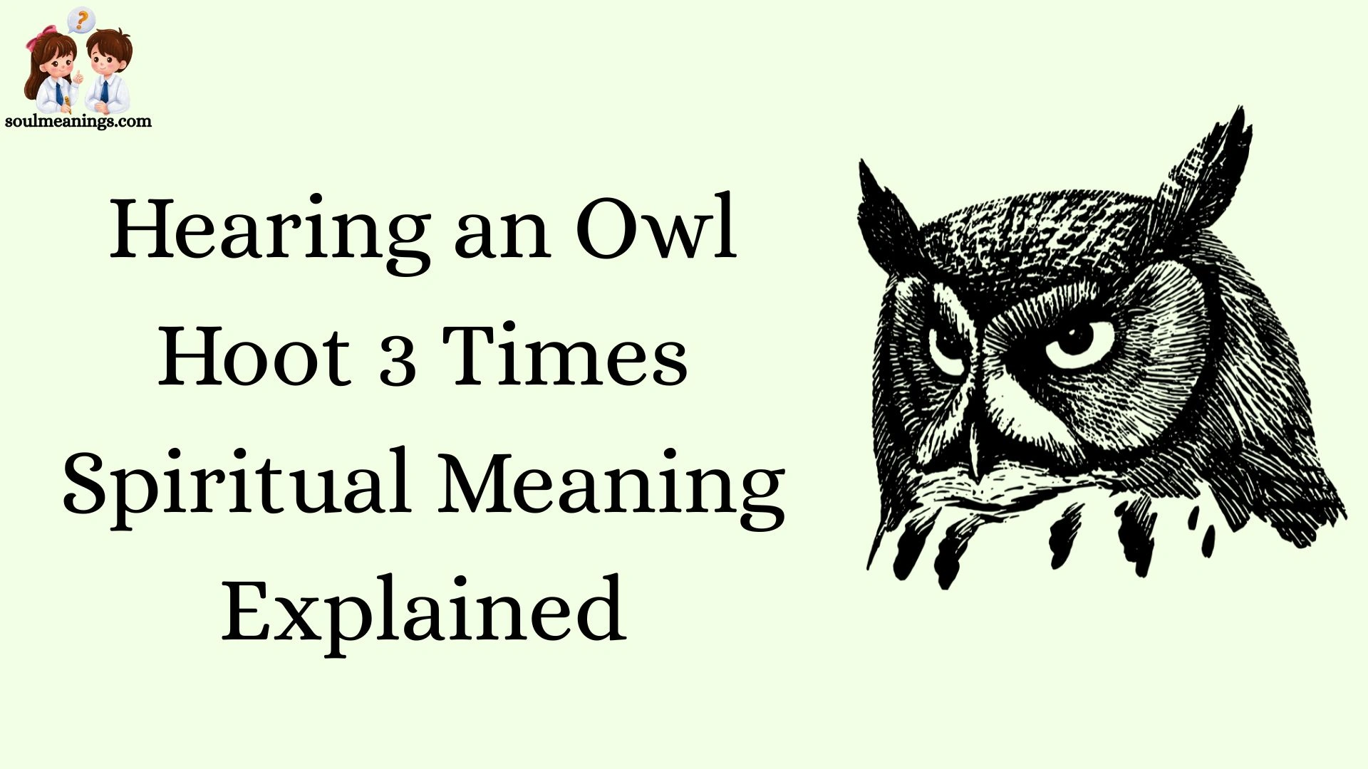 Hearing an Owl Hoot 3 Times Spiritual Meaning Explained