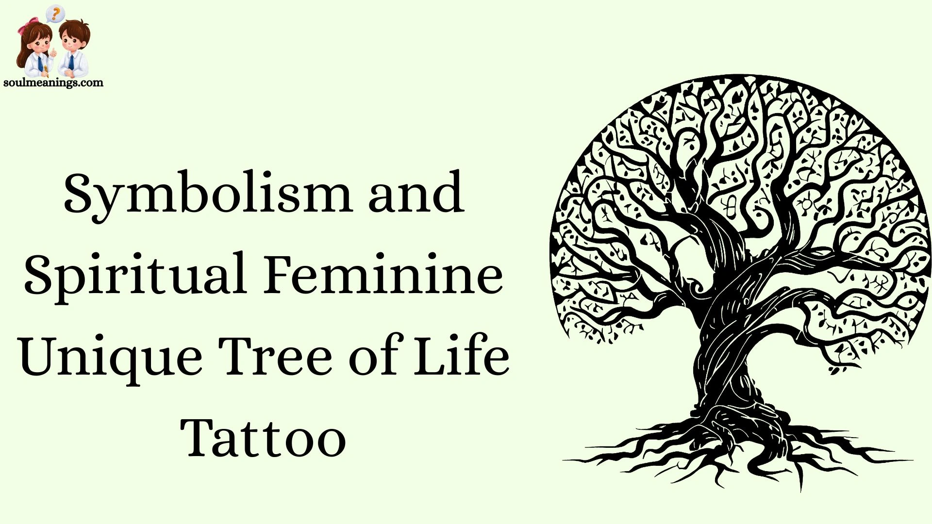 Symbolism and Spiritual Feminine Unique Tree of Life Tattoo