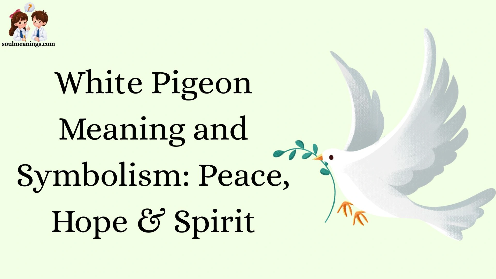 White Pigeon Meaning and Symbolism: Peace, Hope & Spirit