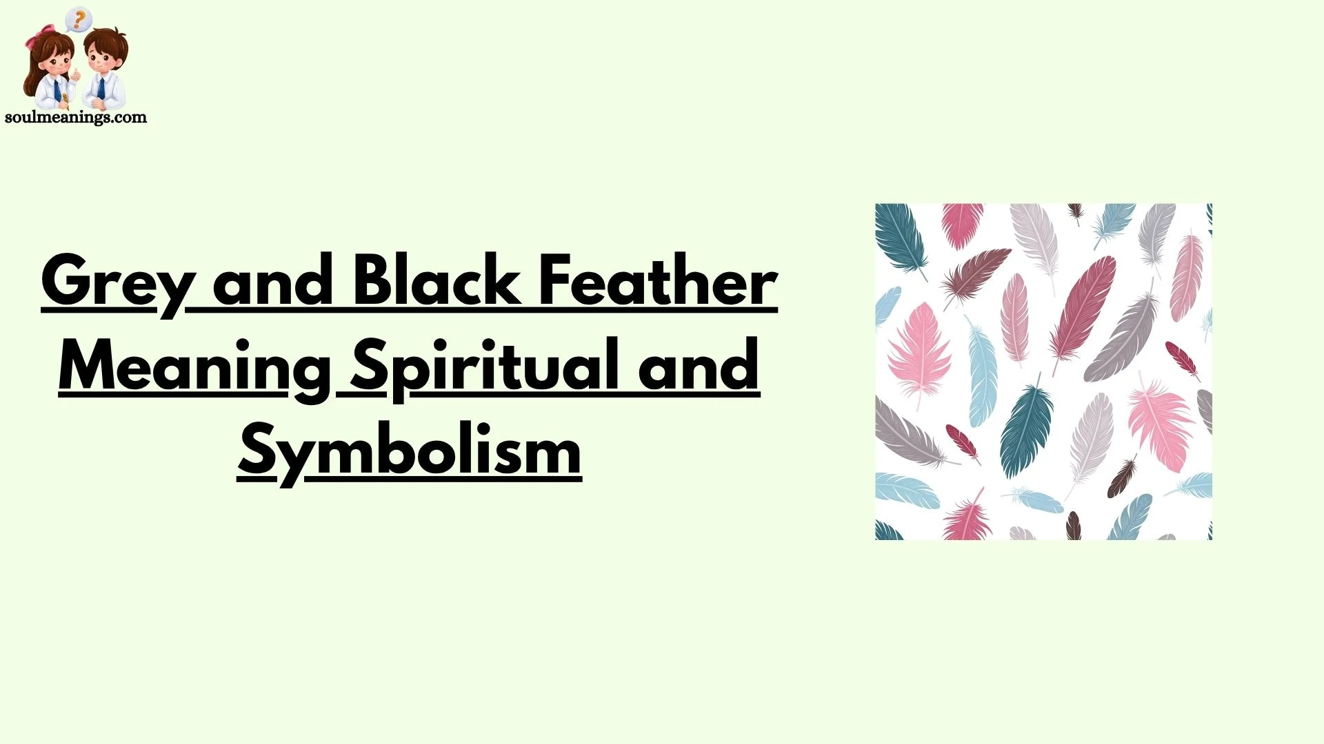 Grey and Black Feather Meaning Spiritual