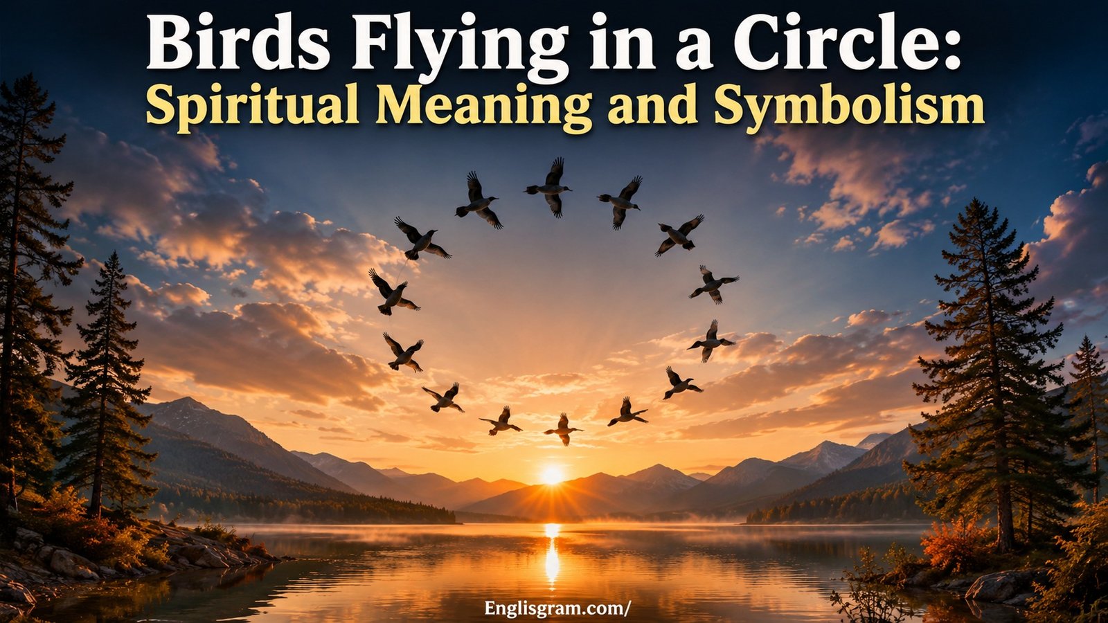 Birds Flying in a Circle