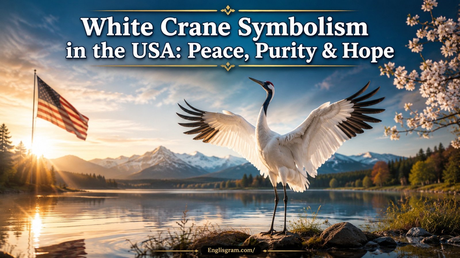 White Crane Symbolism in the USA