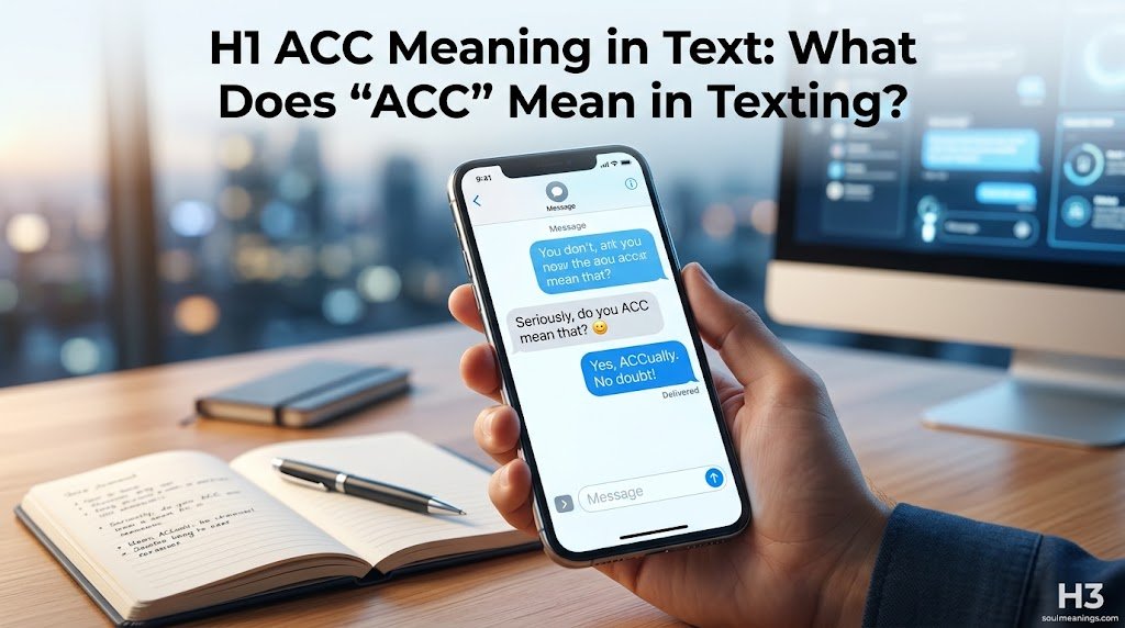 ACC Meaning in Text