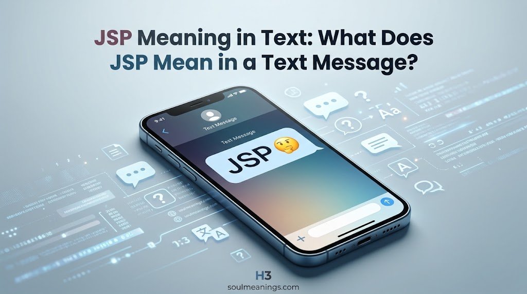 JSP Meaning in Text