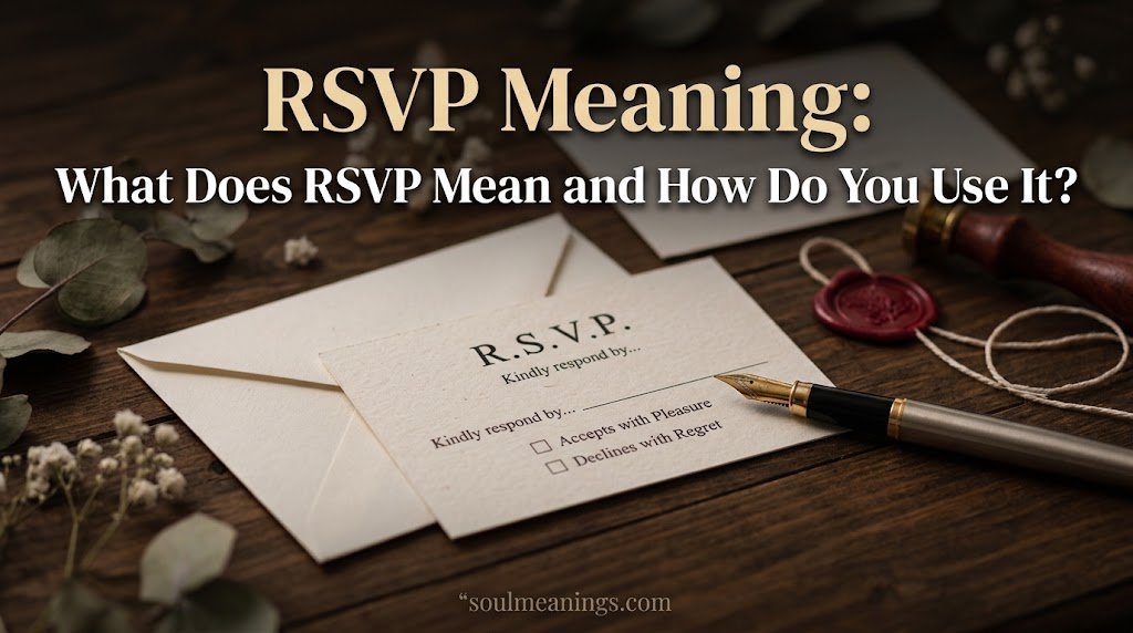 RSVP Meaning