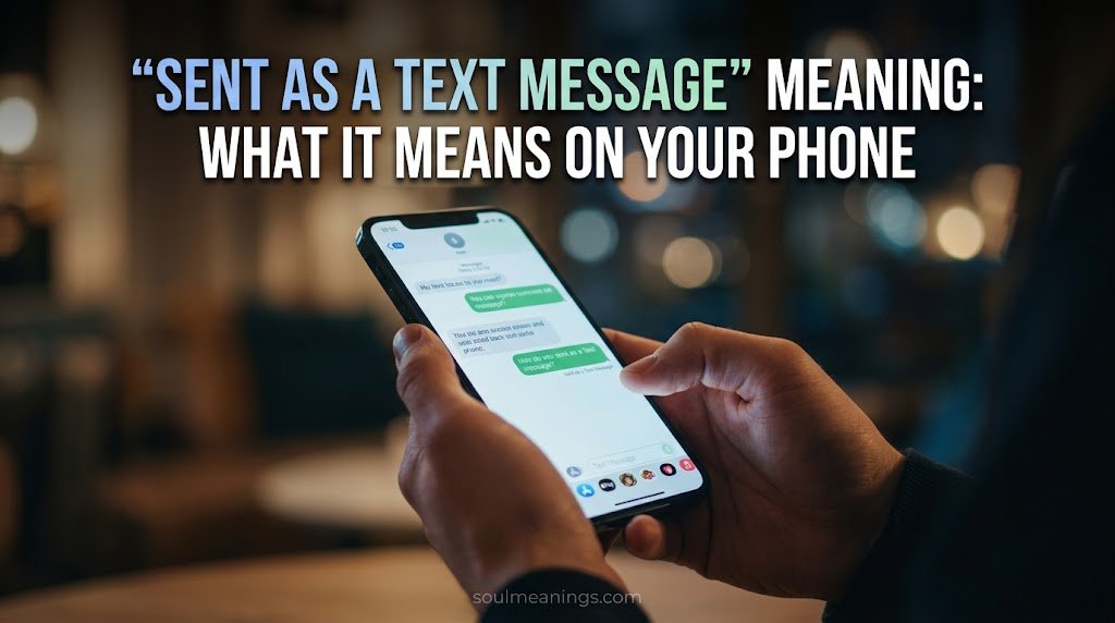 “Sent as a Text Message” Meaning