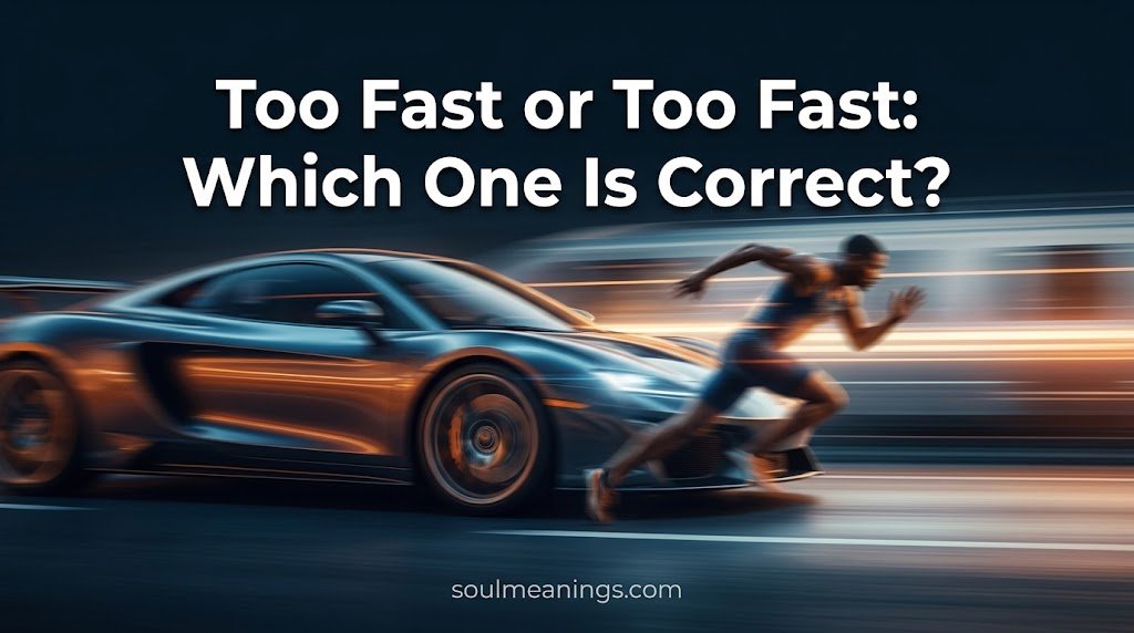 Too Fast or Too Fast