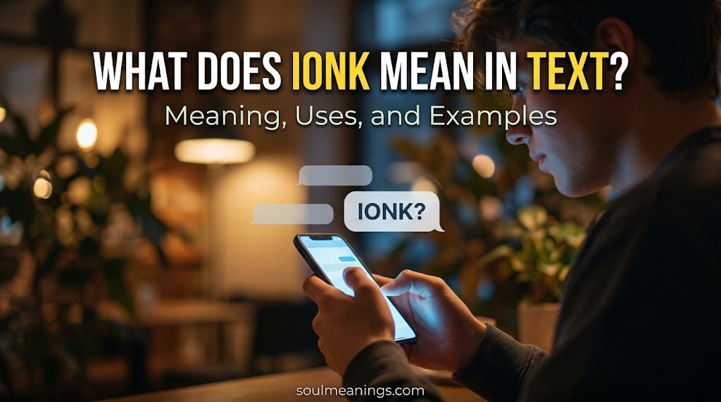 What Does IONK Mean in Text